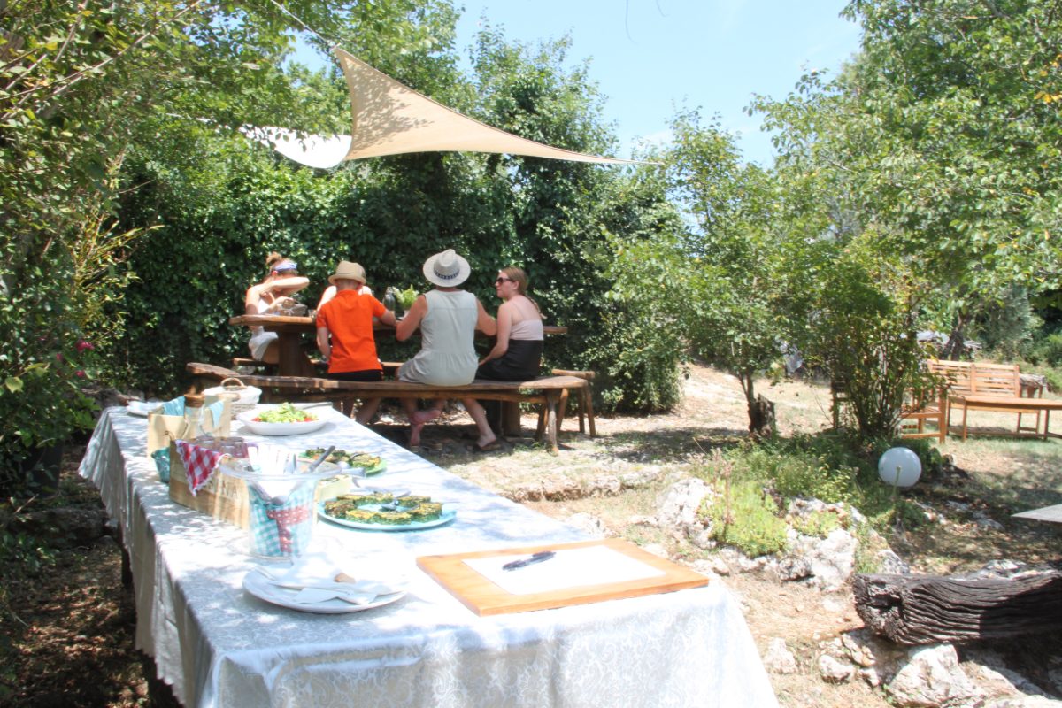 Lunch in the garden